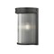 Z-Lite Carnaby Wall Sconce, 2-Light, 8 In.W x 4.75 In.L x 12 In.H, Matte Black/Clear Ribbed 7504-2S-MB - alternate 3